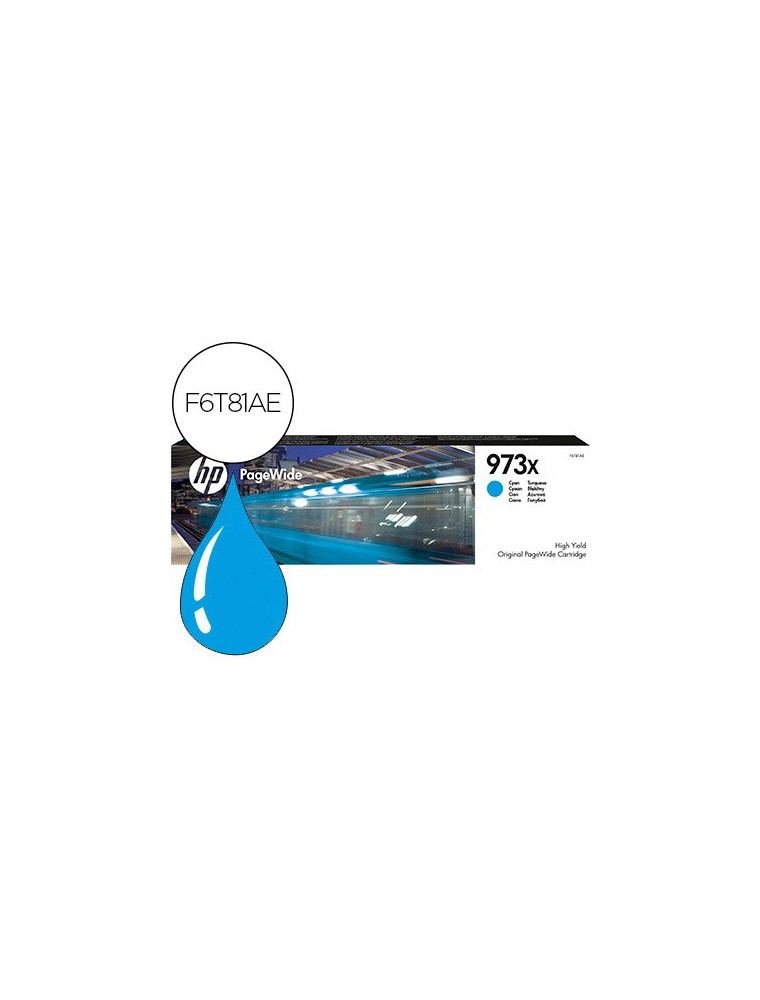 Hewlett Packard Hp Cartucho Inyeccion Tinta Cyan Para Pagewide Mariaged Mfp P57750Dw Nº 973X