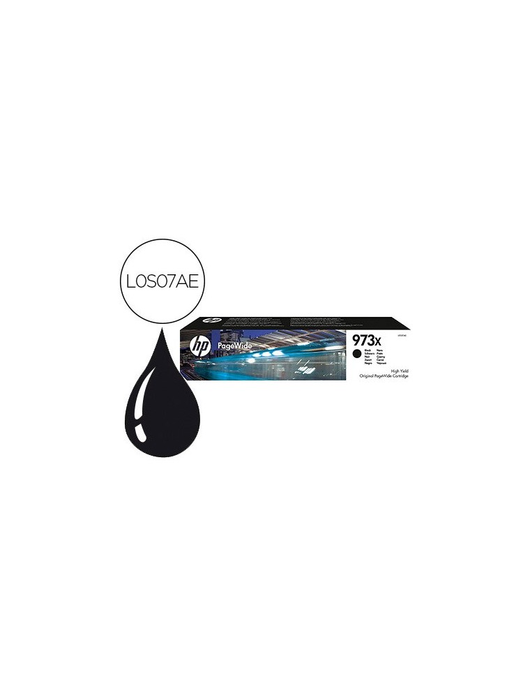 Hewlett Packard Hp Cartucho Inyeccion Tinta Negro  Para Pagewide Mariaged Mfp P57750Dw Nº 973X