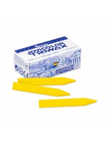 Lapices de cera color - estuche  12 unidades color amarillo jovicolor triwax