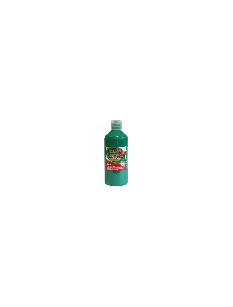 Tempera lavable 500 ml color verde Alpino