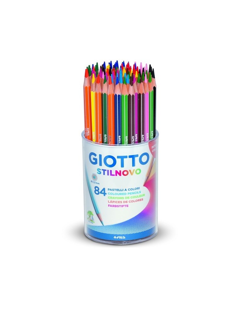 Lapices de colores stilnovo 84 colores en bote giotto