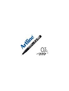 Rotulador artline calibrado micrometrico negro comic pen ek-283 punta poliacetal 0,3 mm resistente al agua