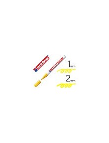 Rotulador edding punta fibra 751 amarillo punta redonda 1-2 mm