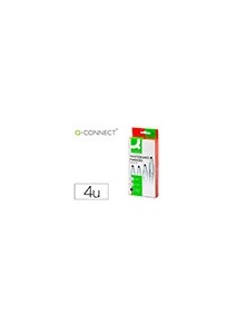 Rotulador q-connect pizarra blanca 4 colores surtidos punta redonda 3.0 mm