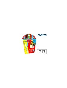 Rotulador giotto super bebe caja de 6 colores surtidos