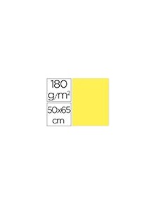 Cartulina liderpapel 50x65 cm 180gm2 amarillo paquete de 25