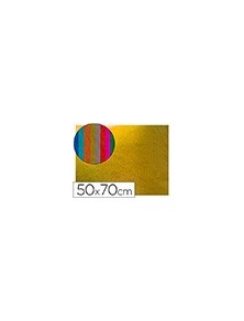 Goma eva liderpapel 50x70 cm espesor 2 mm metalizada oro