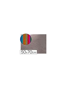 Goma eva liderpapel 50x70 cm espesor 2 mm metalizada plata