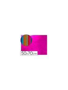 Goma eva liderpapel 50x70 cm espesor 2 mm metalizada rosa