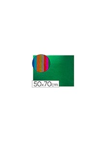 Goma eva liderpapel 50x70 cm espesor 2 mm metalizada verde