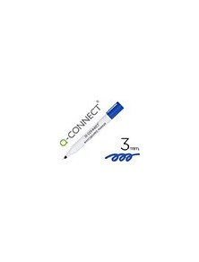 Rotulador q-connect pizarra blanca color azul punta redonda 3.0 mm