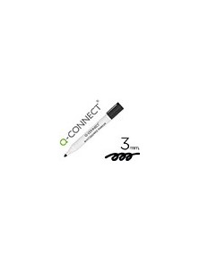 Rotulador q-connect pizarra blanca color negro punta redonda 3.0 mm