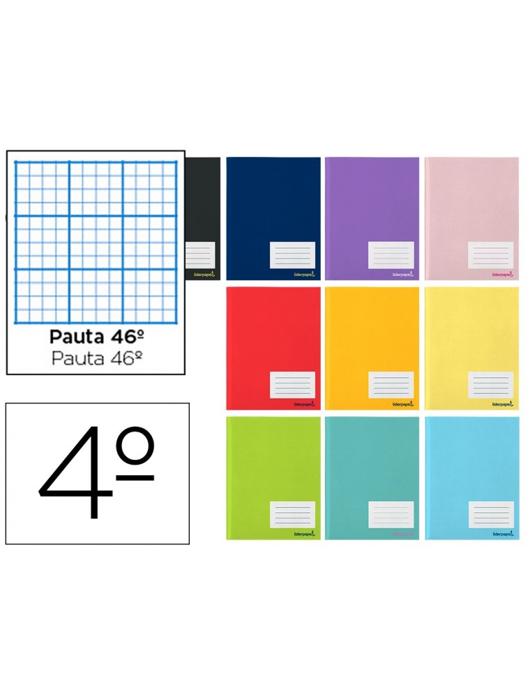 Libreta liderpapel smart a5 32 hojas 60 gm2 rayado nº 46 colores surtidos