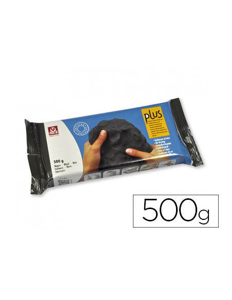 Arcilla sio-2 plus negra endurece al aire paquete de 500 gr