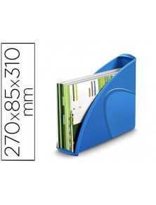 Revistero cep plastico uso vertical  horizontal azul 85x270x310 mm