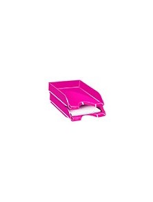 Bandeja sobremesa cep plastico rosa 257x348x66 mm