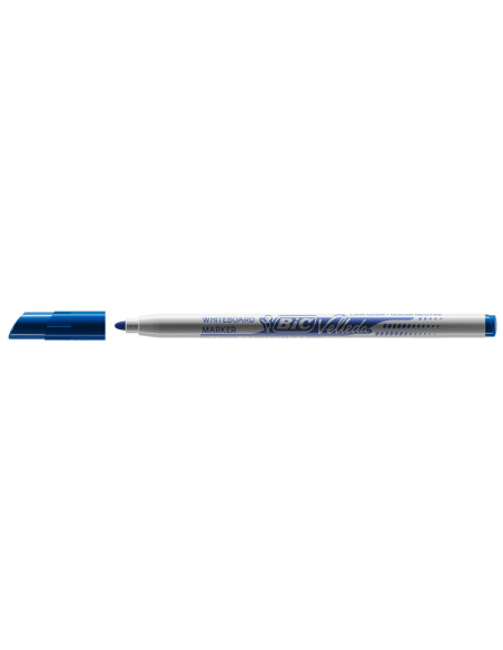 Rotulador bic velleda fino para pizarra azul punta redonda 1 mm