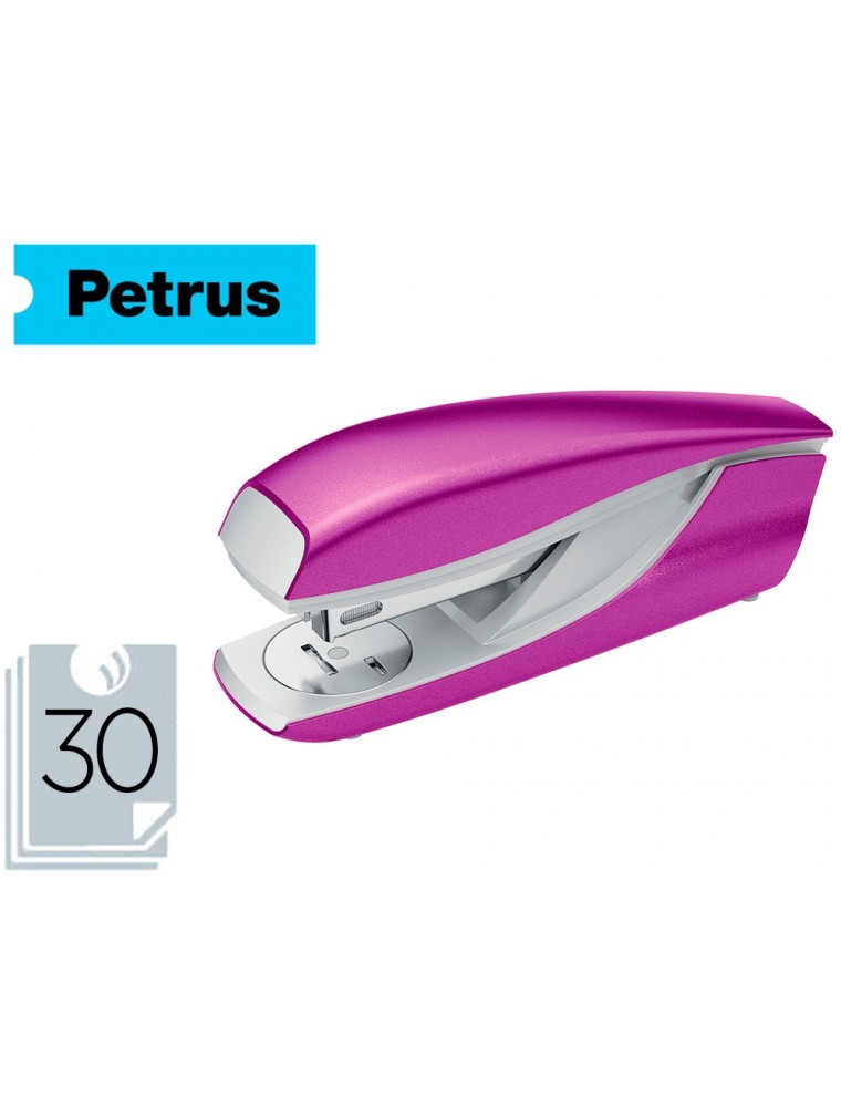 Grapadora petrus mod 635 petrus wow purpura metalizada capacidad 30 hojas