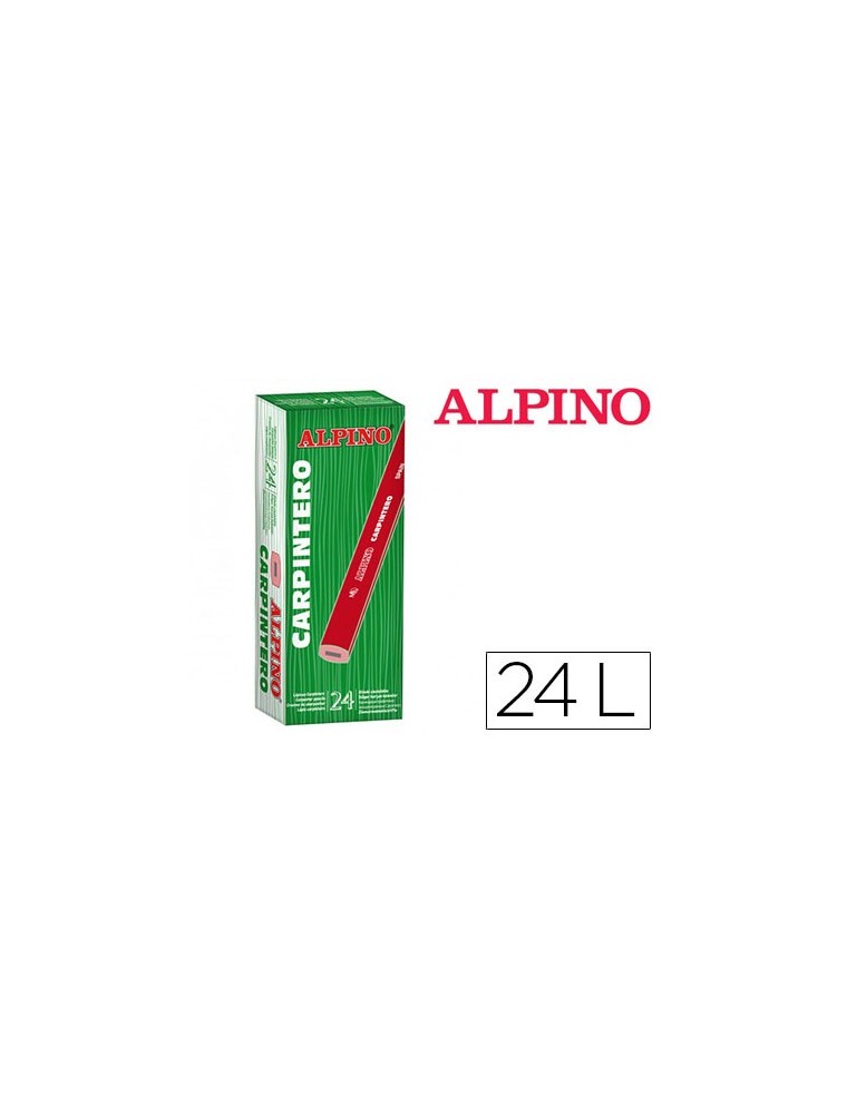 Lapices alpino carpintero caja de 24 unidades