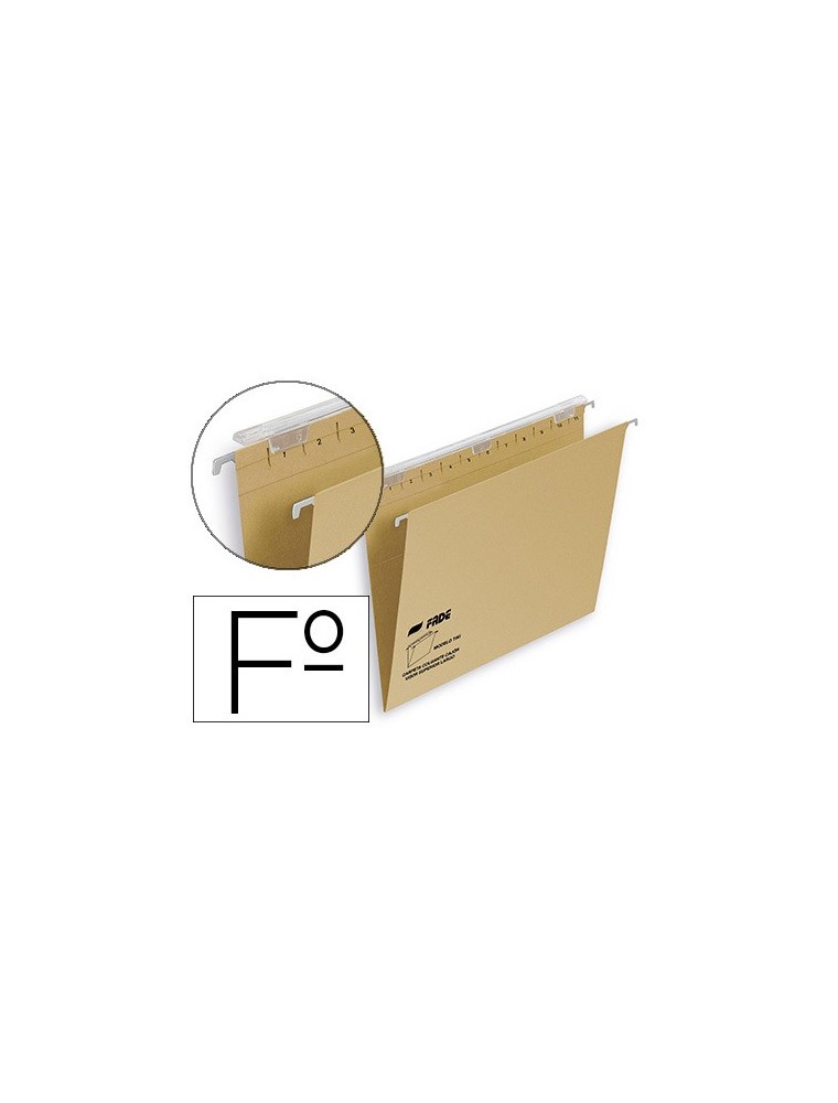 Carpeta colgante fade tiki folio visor superior 290 mm efecto lupa kraft eco 230 gm lomo v