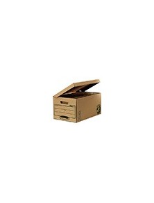 Cajon fellowes carton reciclado para almacenamiento de archivadores capacidad 6 cajas de archivo 80 mm