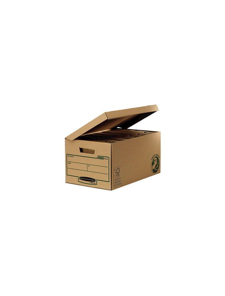 Cajon fellowes carton reciclado para almacenamiento de archivadores capacidad 6 cajas de archivo 80 mm