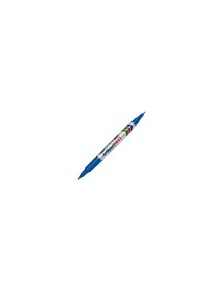 Rotulador artline marcador permanente ek-041t azul doble punta 0.4 y 1.0 mm