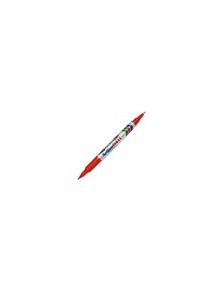 Rotulador artline marcador permanente ek-041t rojo doble punta 0.4 y 1.0 mm