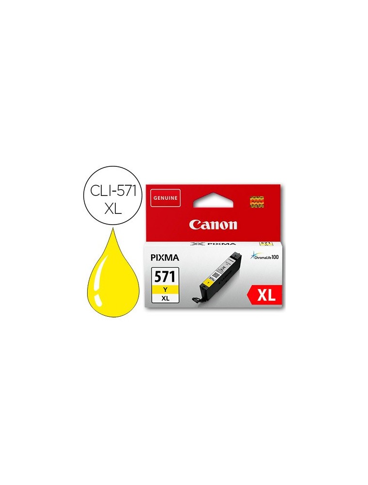 Ink-jet canon cli-571xl pixma mg6852  ts6050  ts8050 amarillo 500 pag