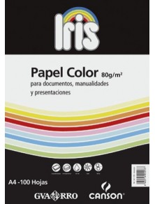 PAPEL IRIS GUARRO DIN A-4 COLOR SALMON PAQUETE 100 HOJAS