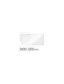 Pizarra blanca nobo premium plus acero vitrificado magnetica 2400x1200 mm.