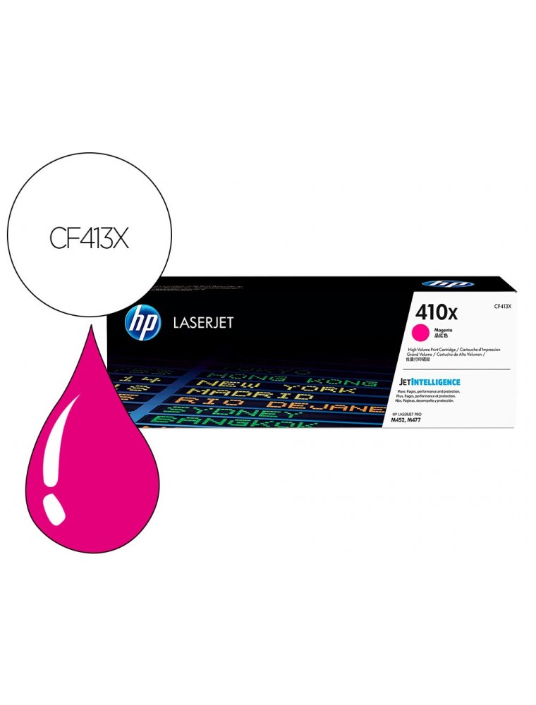 HEWLETT PACKARD HP TONER LASERJET CYAN PARA M477FDN, M452N, M377DW 2.300 PAG.