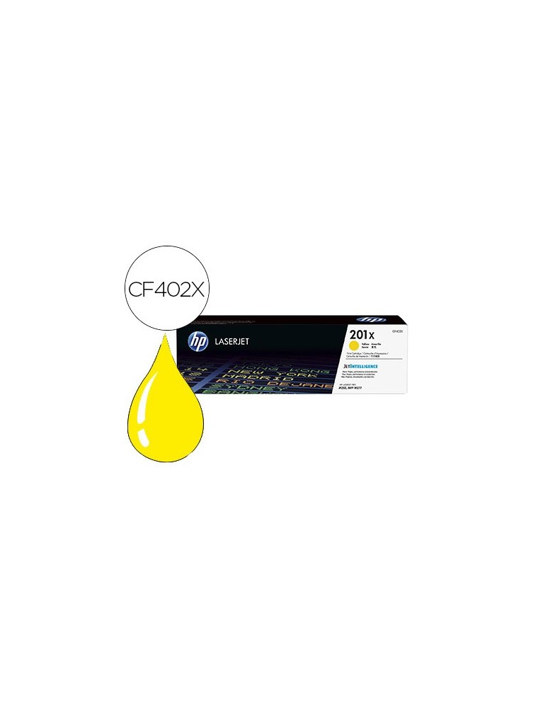 Toner hp 201x laserjet pro m252  mfp m277 amarillo 2.300 pag