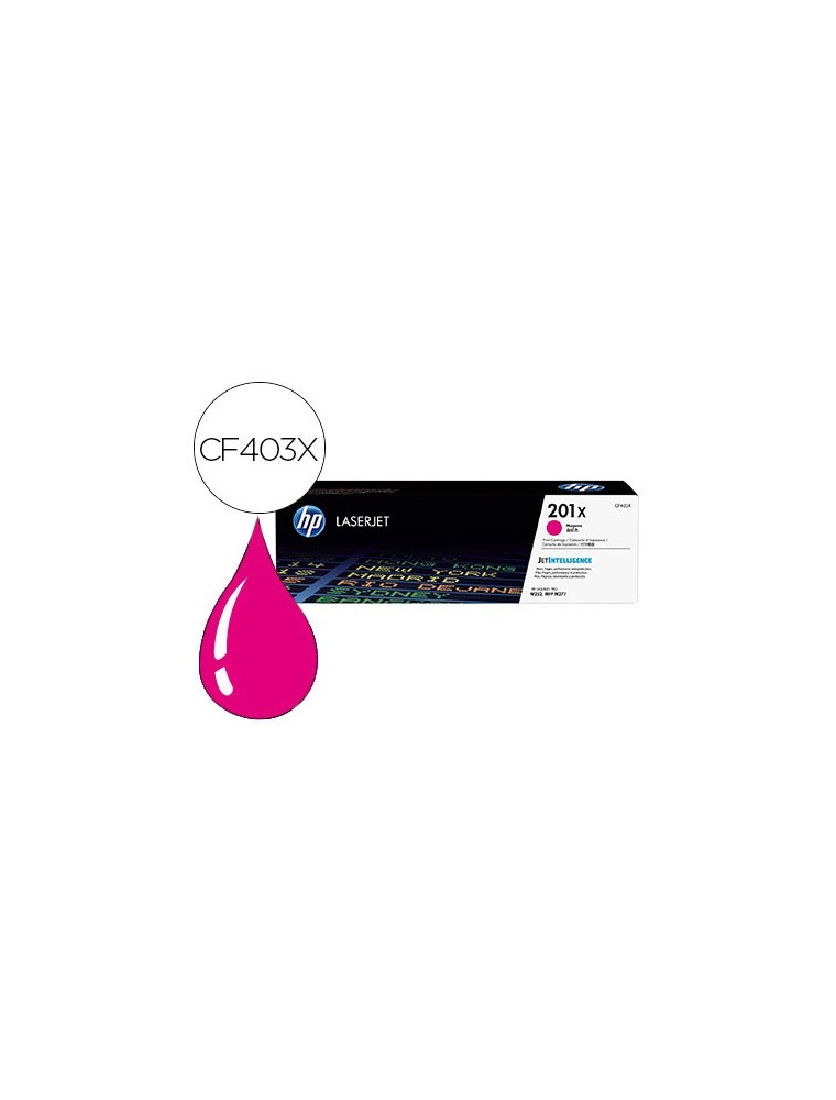 Toner hp 201x laserjet pro m252 mfp m277 magenta 2.300 pag