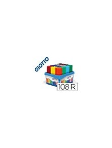 Rotulador giotto turbo maxi school pack de 108 unidades 12 colores x 9 unidades