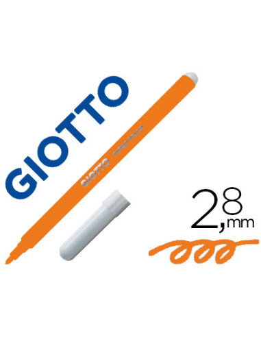 GIOTTO ROTULADORES DE COLORES TURBO COLOR ESTUCHE DE 12 NARANJA