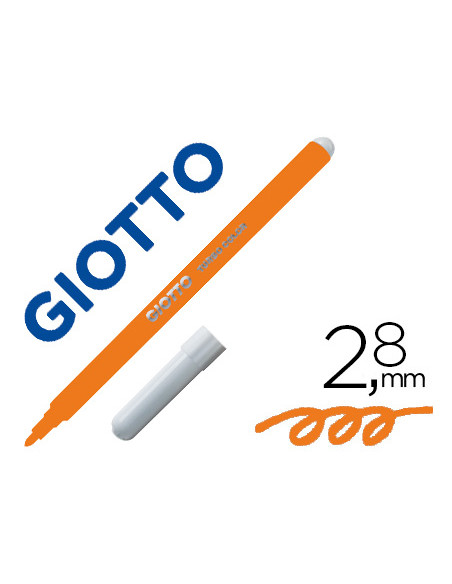 GIOTTO ROTULADORES DE COLORES TURBO COLOR ESTUCHE DE 12 NARANJA