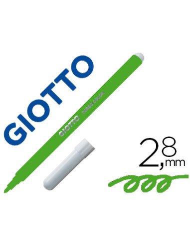 GIOTTO ROTULADOR TURBO COLOR CAJA DE 12 VERDE CLARO