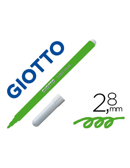 GIOTTO ROTULADOR TURBO COLOR CAJA DE 12 VERDE CLARO