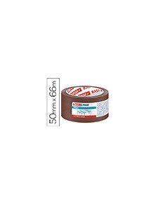 Cinta adhesiva tesa marron basic 66 mt x 50 mm para embalaje