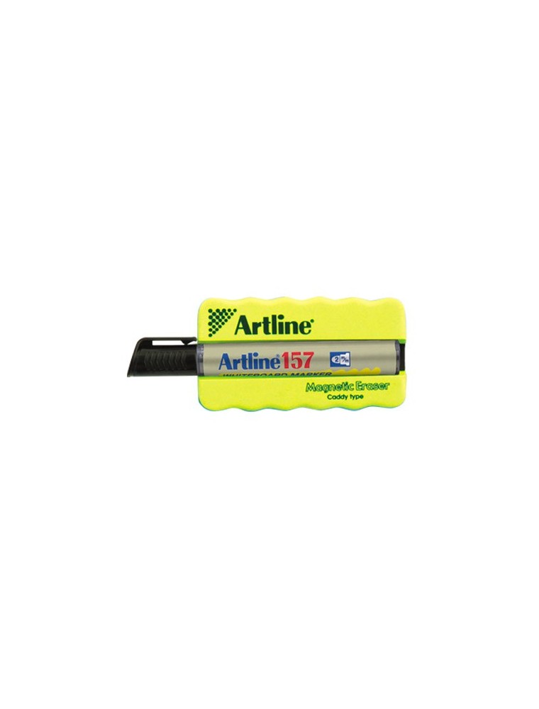 Borrador artline pizarra blanca magnetico con rotulador ek-157 negro