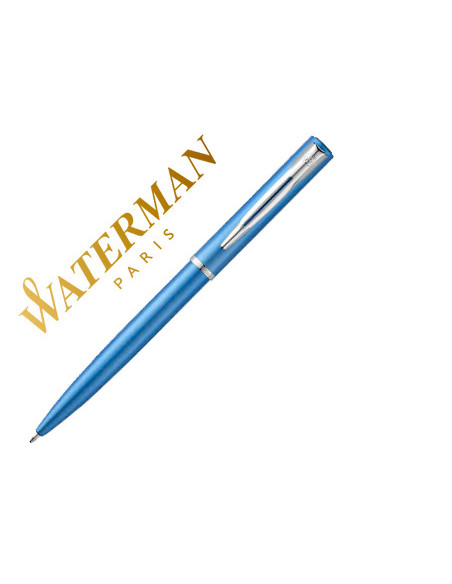 WATERMAN BOLÍGRAFO ALLURE PUNTA MEDIA ESTUCHE DE REGALO LACADO AZUL