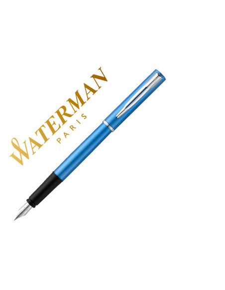 WATERMAN PLUMA ESTILOGRÁFICA ALLURE ESTUCHE DE REGALO LACADO AZUL