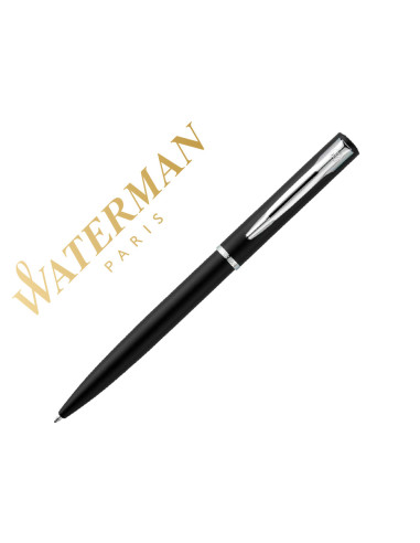 WATERMAN BOLÍGRAFO ALLURE PUNTA MEDIA ESTUCHE DE REGALO LACADO NEGRO