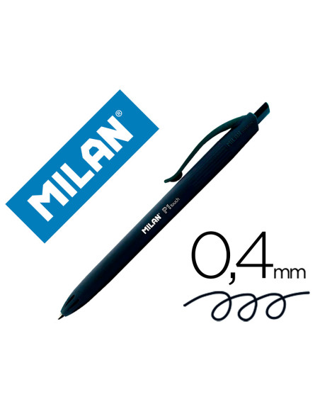 MILAN BOLIGRAFO P1 TOUCH NEGRO CAJA EXPOSITORA 25U