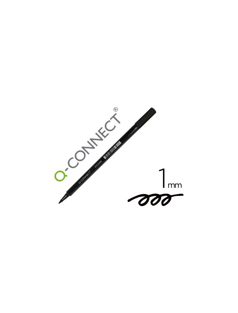 ROTULADOR Q-CONNECT PUNTA DE FIBRA NEGRO - PUNTA R