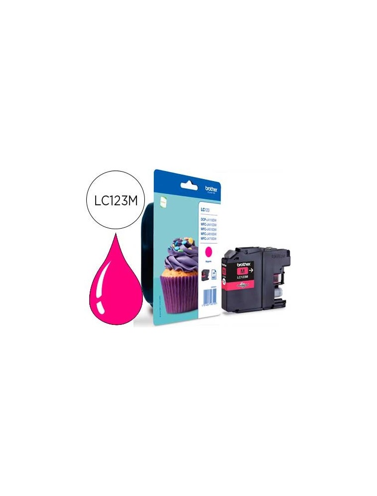 BROTHER CARTUCHO INYECCION TINTA MAGENTA DCP-J4110DW 600 PÁGINAS BLISTER SIN ALARMA