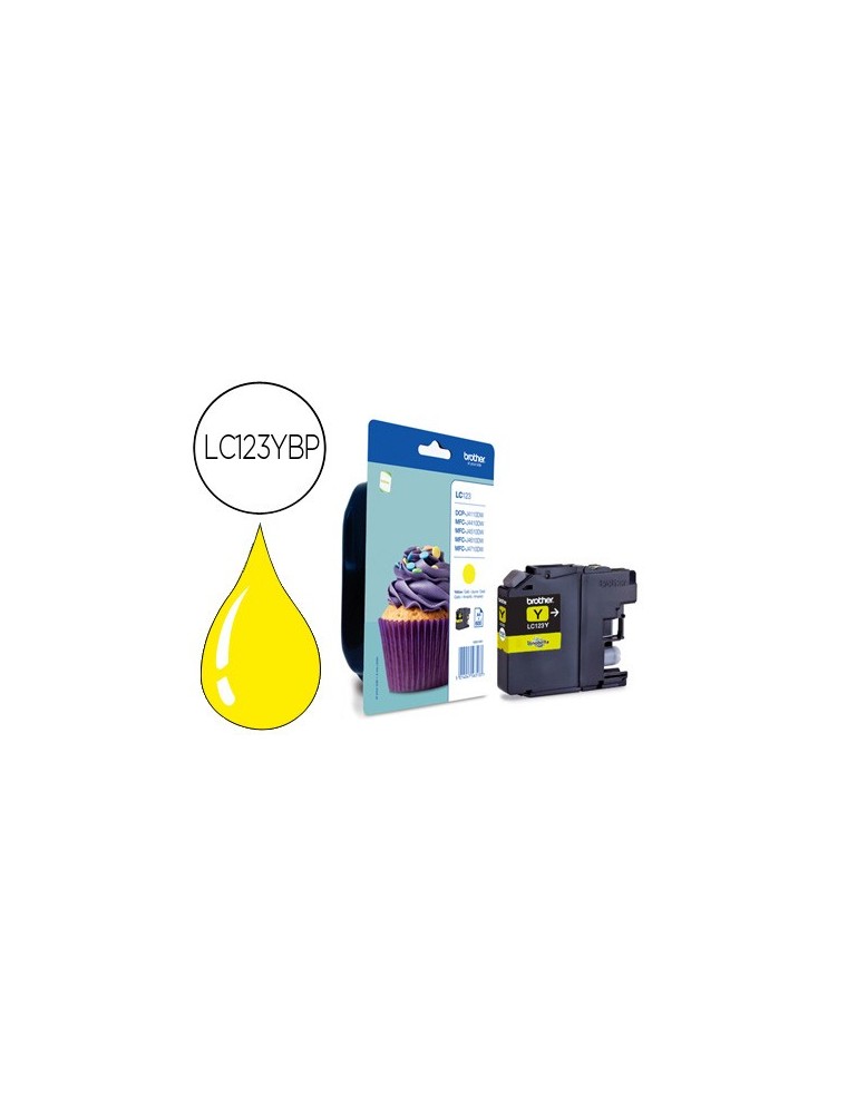 BROTHER CARTUCHO INYECCION TINTA AMARILLO DCP-J4110DW 600 PÁGINAS BLISTER SIN ALARMA