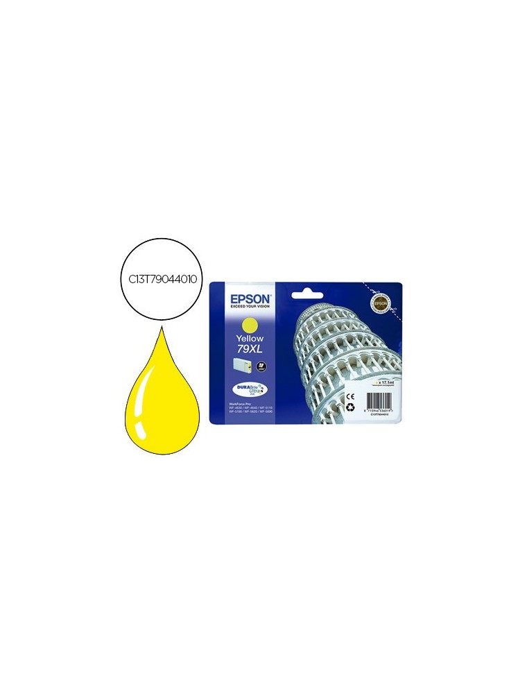 EPSON CARTUCHO INYECCION AMARILLO 79XL 2600 PAG PARA  WORKFORCE PRO WF-5XXX SERIES