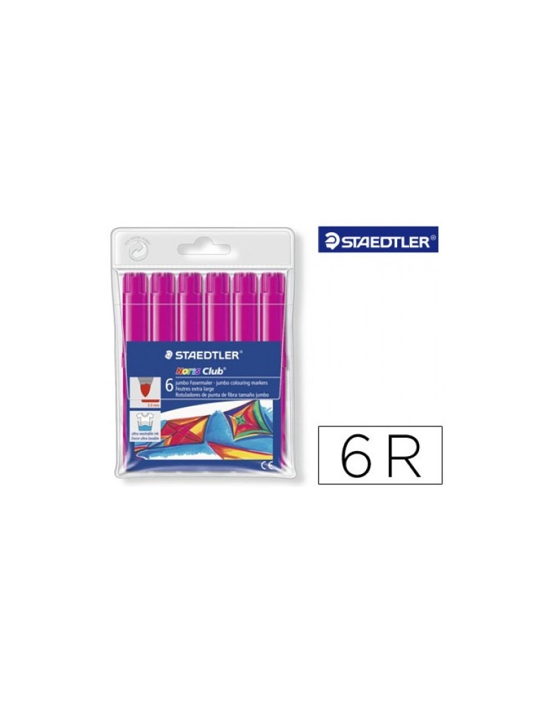 RETOLADOR COLOR JUMBO TRAÇ 3 MM -ESTUCHE DE 6 COLOR ROSA STAEDTLER